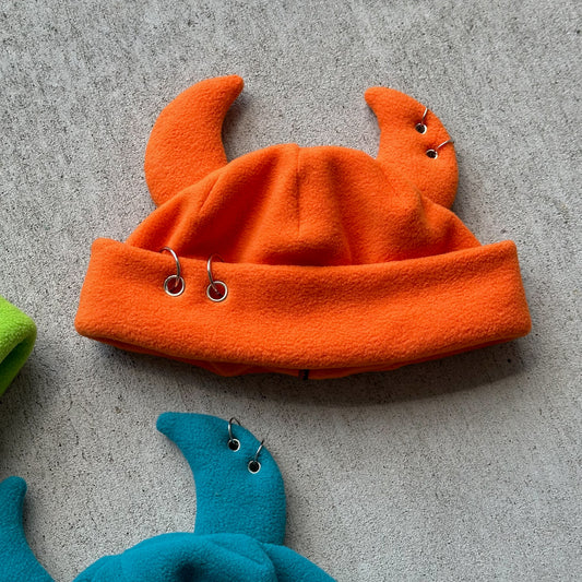 Pierced Devil Beanie - Burnt Orange