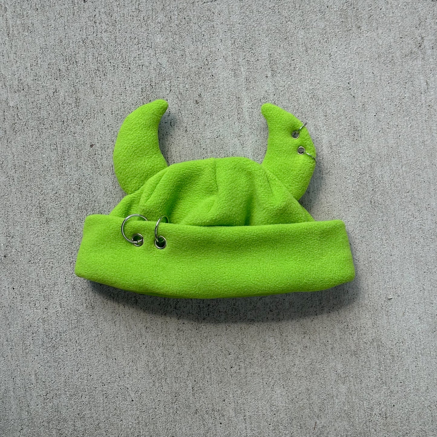 Pierced Devil Beanie - Monster Green