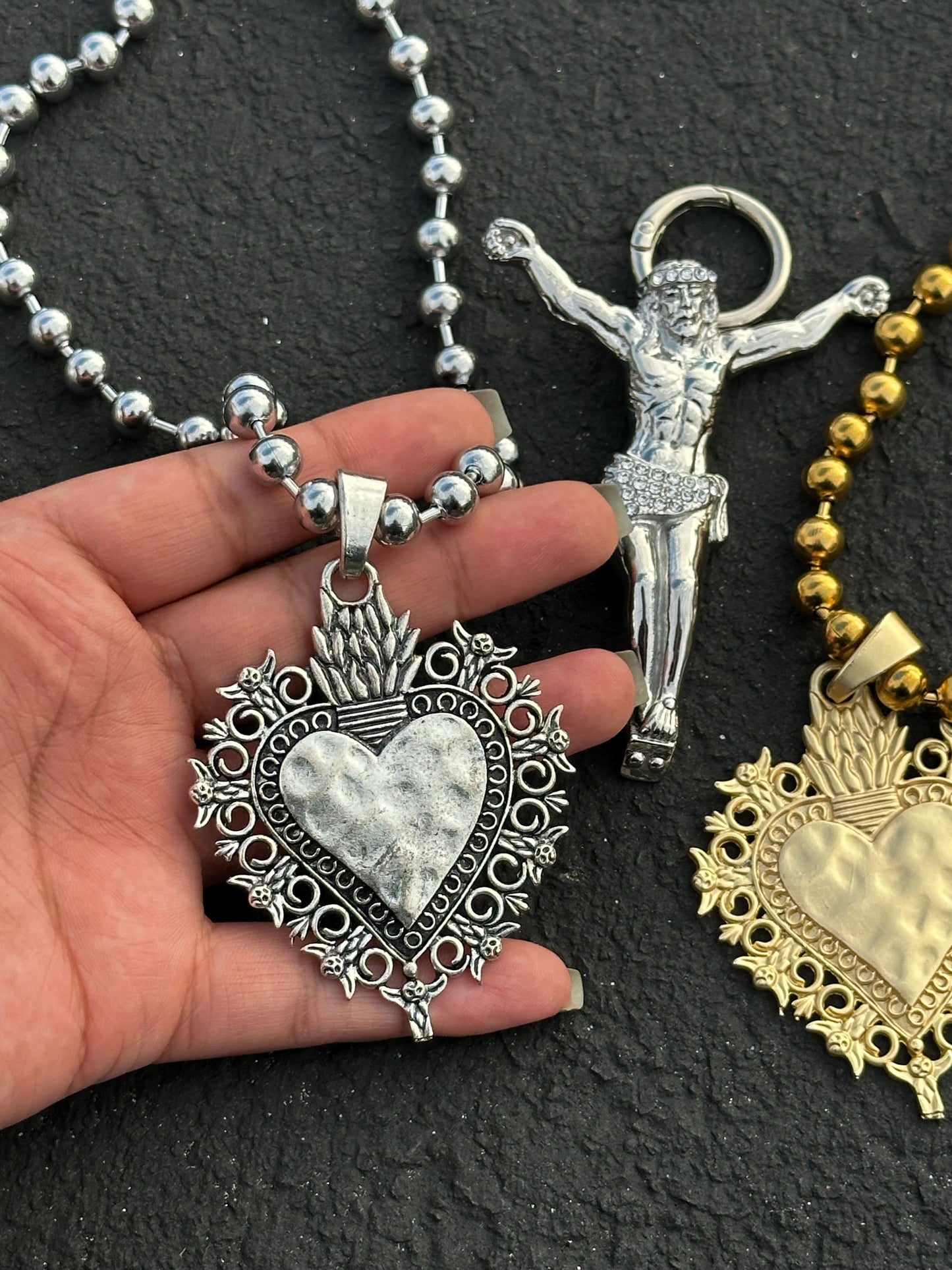 Sacred Heart Ball Chain